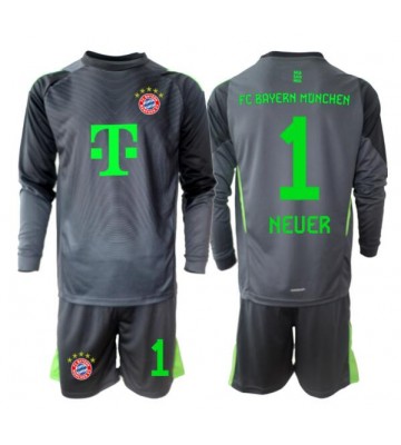 Bayern Munich Manuel Neuer #1 Målvakt Borta Kläder Barn 2025-26 Långärmad (+ Korta byxor)